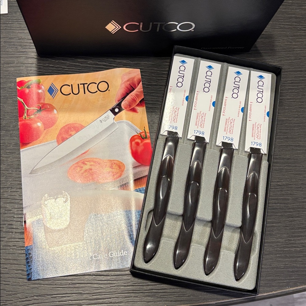 CUTCO Set of 4 Serrated Stainless Steel Mini Trimmer American Made Knives NIB - Picture 5 of 6